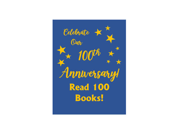 Kick off library 100th anniversary by reading 100 books in a year