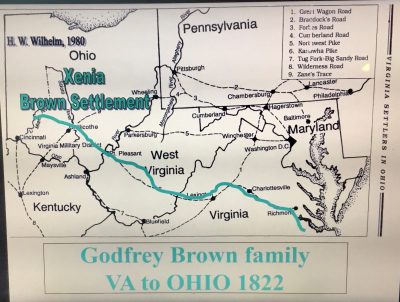 Godfry Brown West Virginia to Ohio 1822