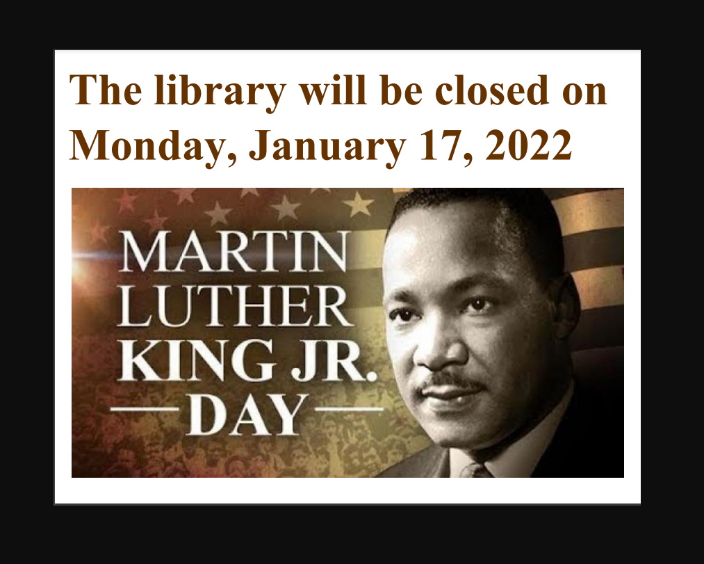 CLOSED for MLK Day St. Marys Community Public Library
