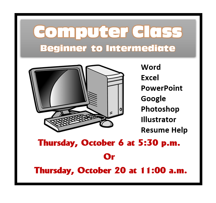 Computer Classes October 2022