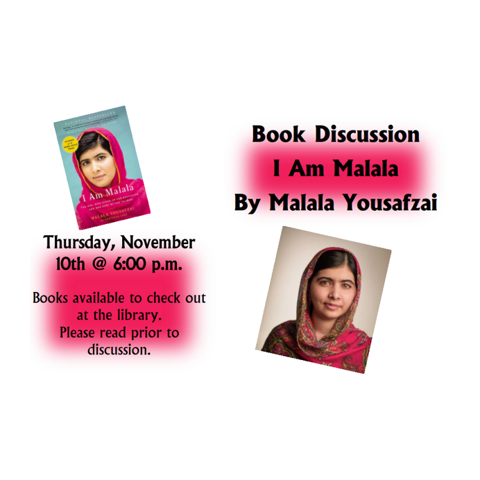 book discussion I am Malala 10 Nov 2022 post