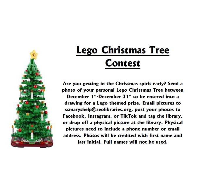 LEGO Christmas tree contest Dec 2022