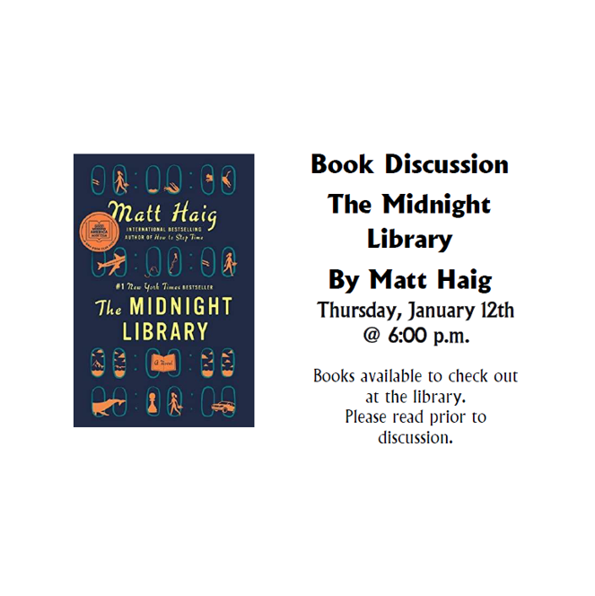 Book Discussion January 2023 The Midnight Library