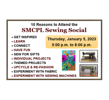 Sewing Social sign January 5 2023 post