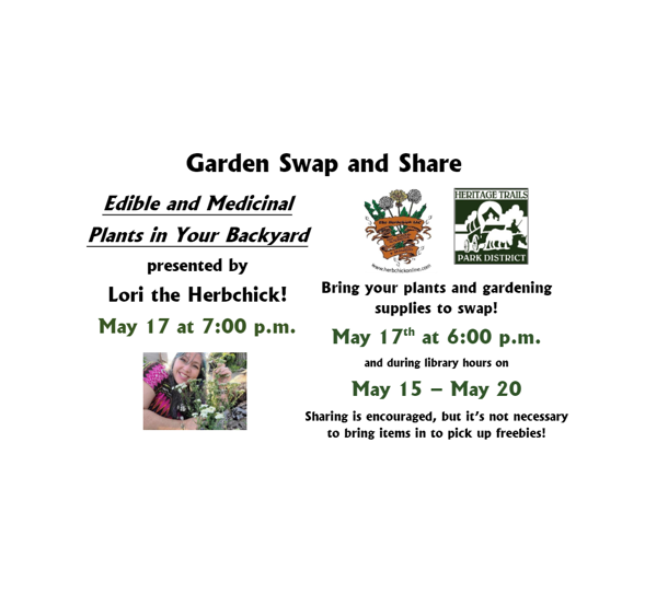 “Lori the Herbchick” Presents Edible and Medicinal Plants in Your Backyard