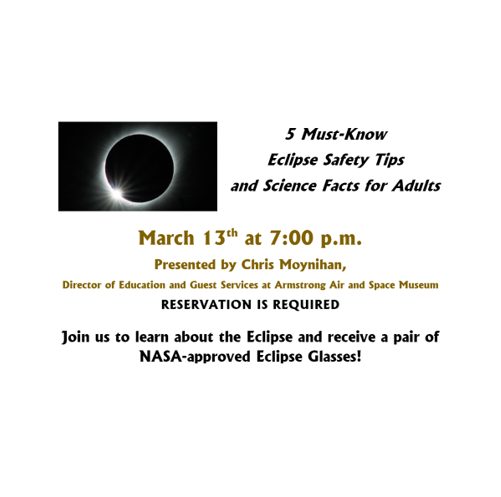 Unlock the Mystery of Solar Eclipses with Christopher Moynihan  – Adult Presentation